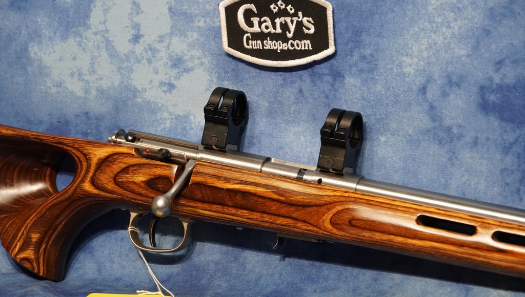 USED SAVAGE MARK II STAINLESS LAMINATE HVY BBL 22 LR