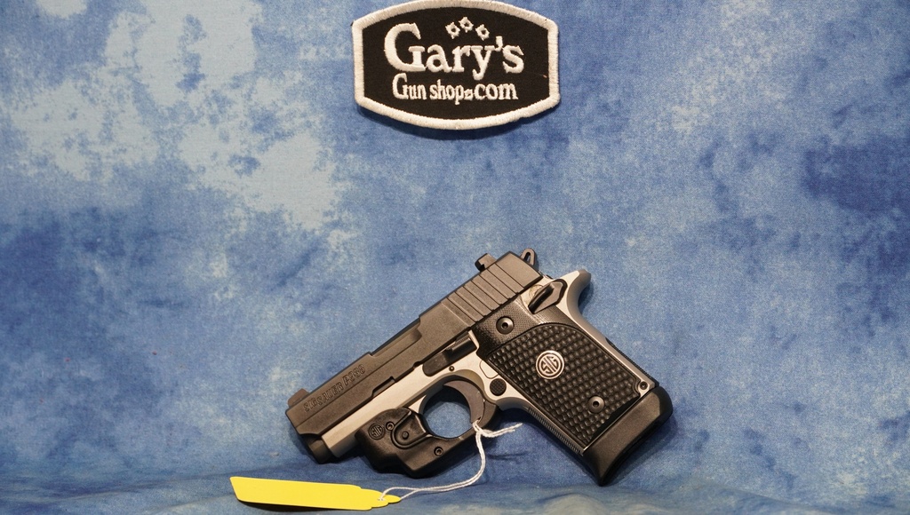 USED SIG SAUER P938 DUO TONE 9MM W / LASER
