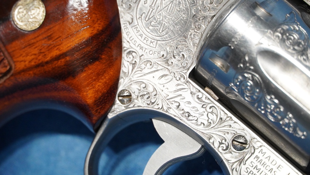 USED SMITH & WESSON MODEL 66 FACTORY ENGRAVED 357 MAG