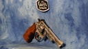 USED SMITH & WESSON MODEL 57 NICKEL FACTORY ENGRAVED 41 MAGNUM