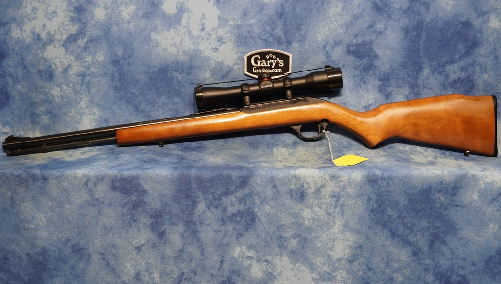 USED MARLIN MODEL 60 WOOD BLUED 22 LR  WITH SCOPE 
