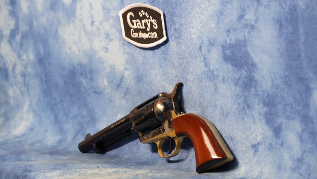 A. UBERTI 356212 9MM/357 MAG M-1873 CATTLEMAN II BRASS CONVERTIBLE 