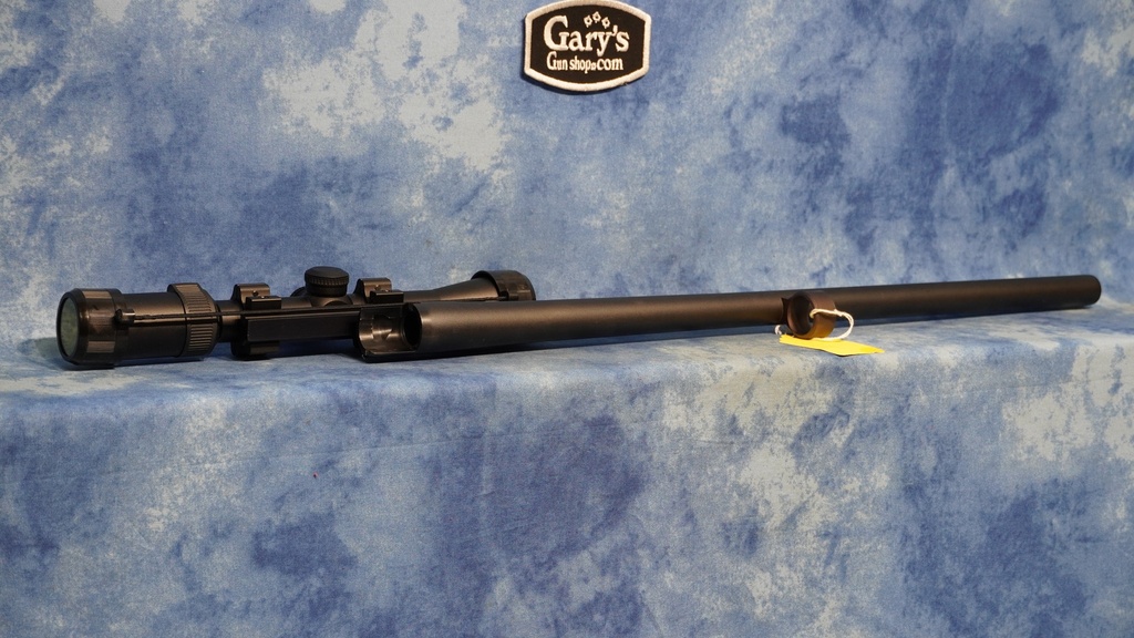 USED REMINGTON FULLY RIFLED SLUG BARREL WITH CANTILEVER AND SCOPE 12 GA 3" 23" 