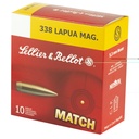 S&b 338lapua 300gr Sierra 10/100