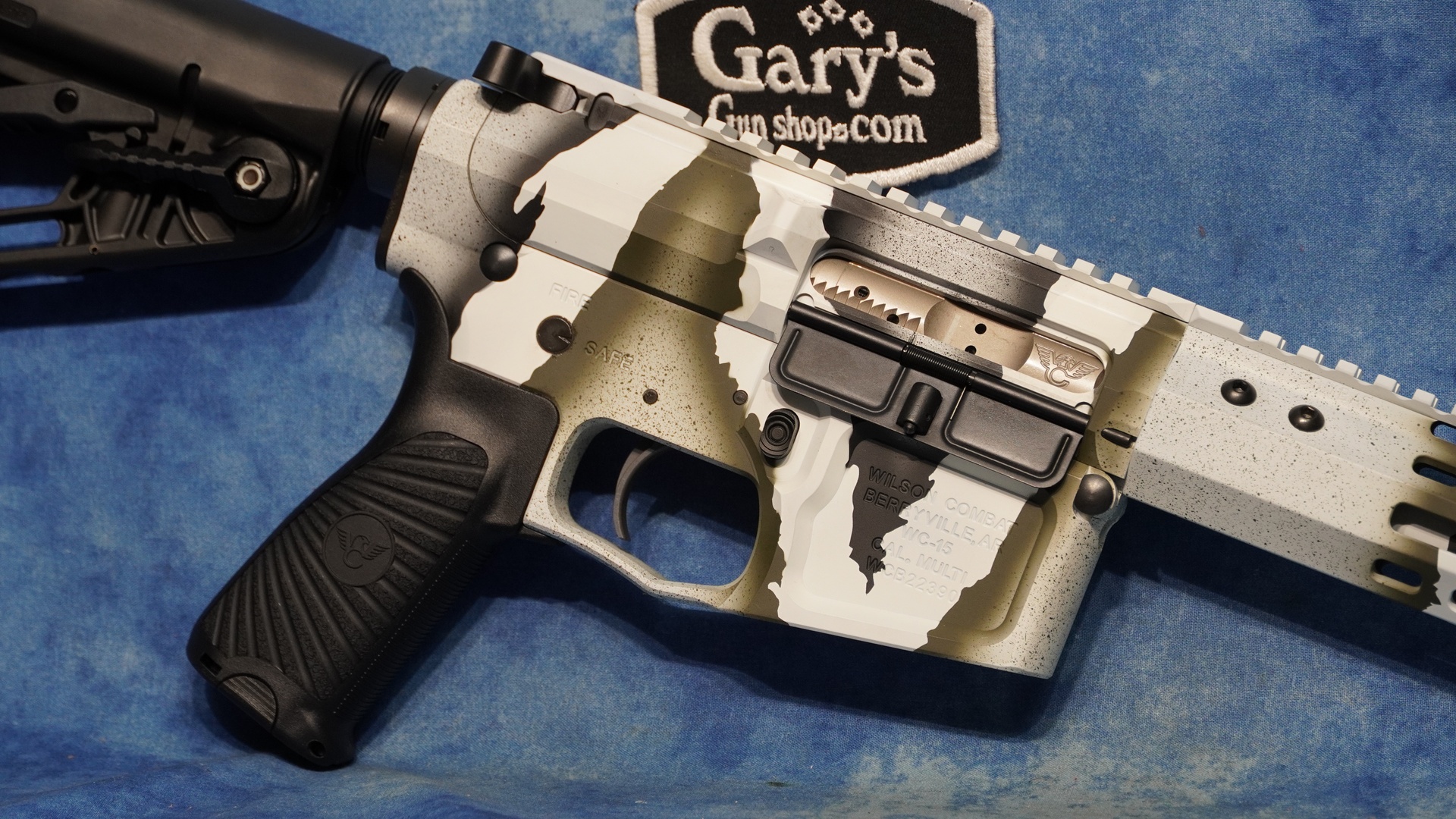 WILSON COMBAT SBR TACTICAL 300 BLACKOUT 8" BBL WASTELAND WHITE CAMO-img-0