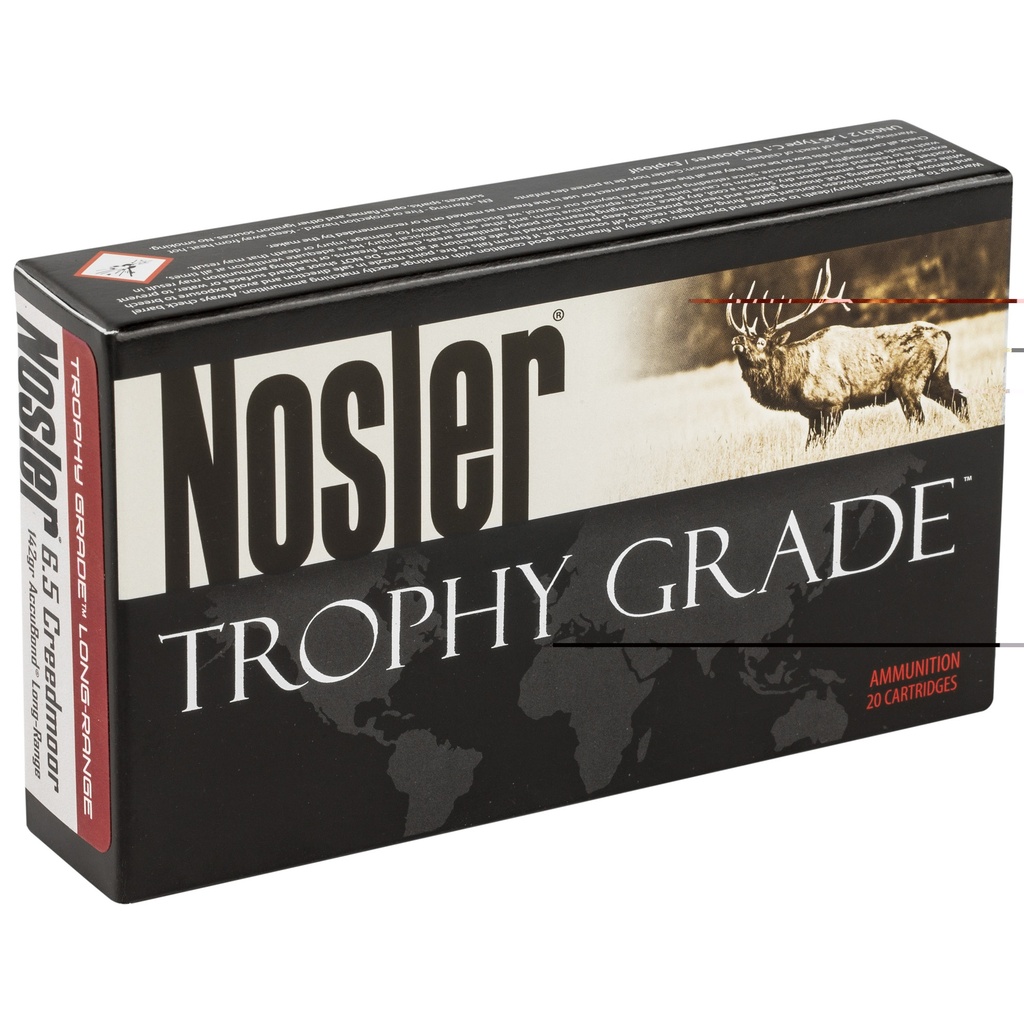 Nosler 6.5 Creed 142gr Ab Lr 20/200