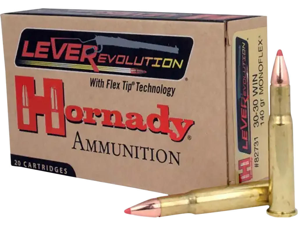 HORNADY LEVEREVOLUTION 30-30 WIN 140 GRAIN MFX 20 RNDS (2)