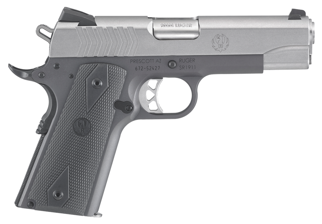 RUGER 6722 SR1911 COMMANDER-STYLE 9MM LUGER 9+1 4.25" (2)