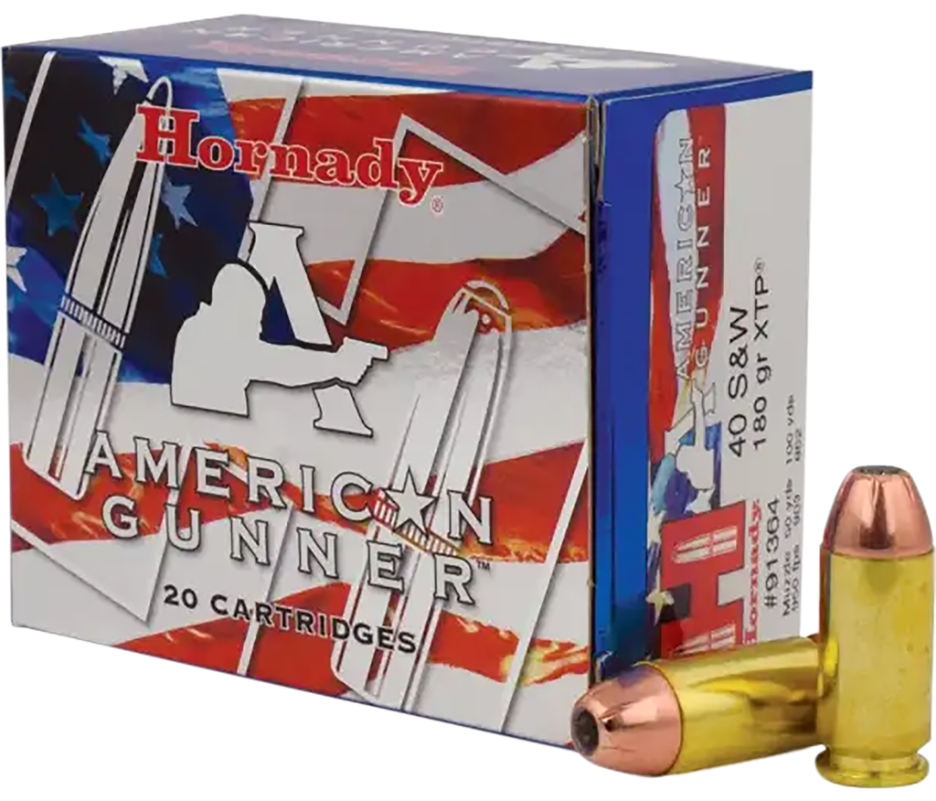 HORNADY 91364 AMERICAN GUNNER 40 S&W 180 GRAIN XTP 20 RNDS (2)