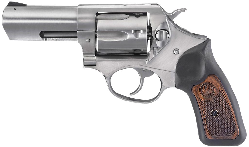 RUGER 5784 SP101 327 FEDERAL 3" SS FS WOOD PANEL GRIPS 6 RND (2)