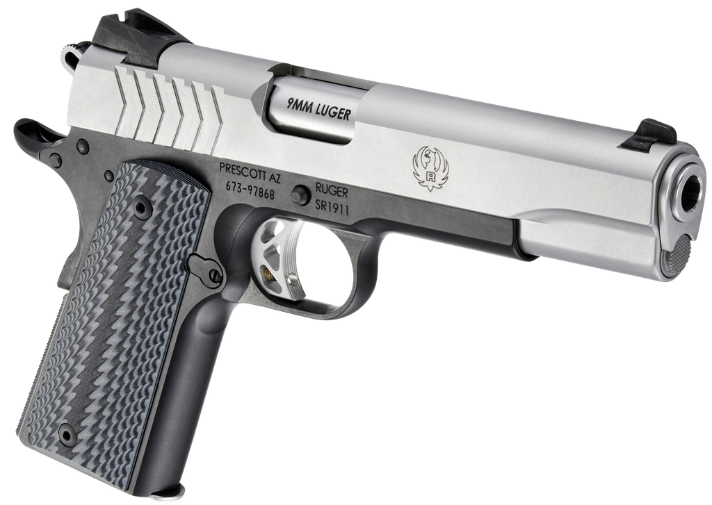 RUGER 6794 SR1911 9MM 5" SS ALUMINUM ALLOY FRAME 9 RND (3)