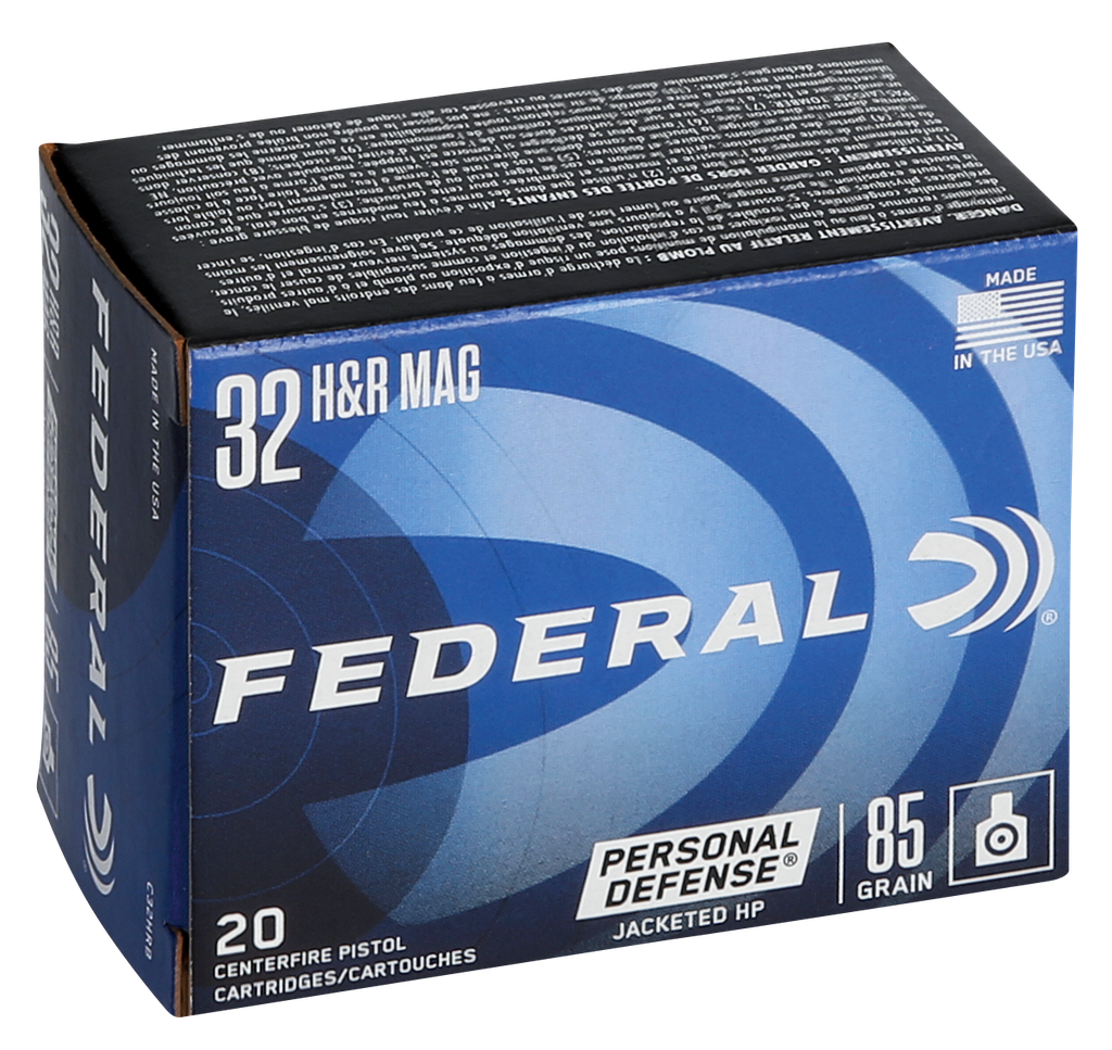 FEDERAL C32HRB CLASSIC 32 H&R MAG JHP 85 GR HI-SHOK 20 RNDS (2)