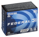 FEDERAL C32HRB CLASSIC 32 H&R MAG JHP 85 GR HI-SHOK 20 RNDS (2)