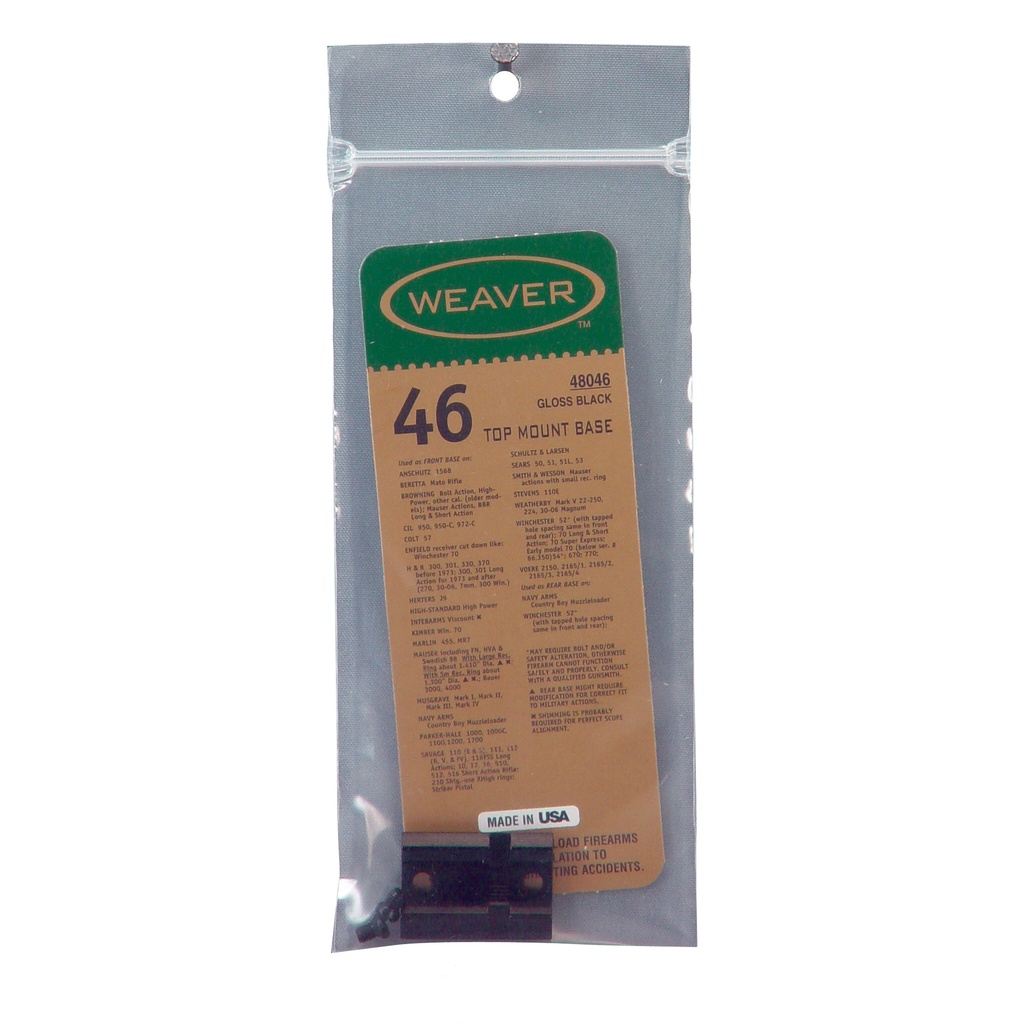 Weaver #46 Bw Blt/wn 70 Std (47)