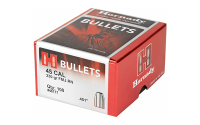 HORNADY 45177 45 CAL .451 230 GR FMJ-RN 100 CNT (3)