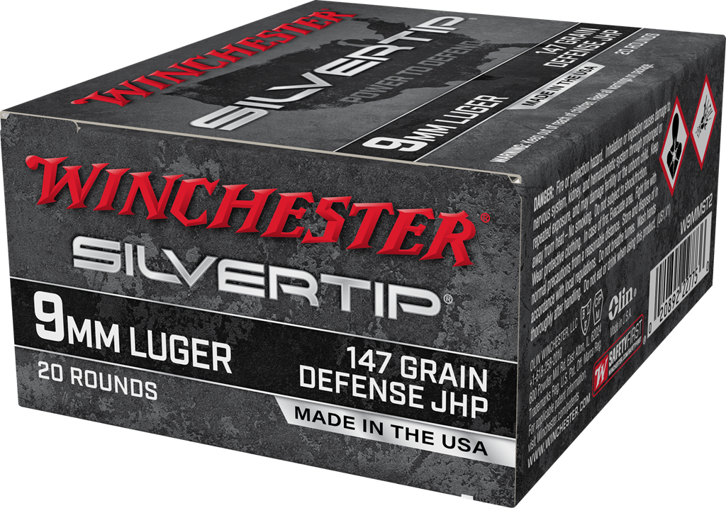 WINCHESTER W9MMST2 SILVERTIP 9MM LUGER 147 GRAIN HP 20 RNDS (2)