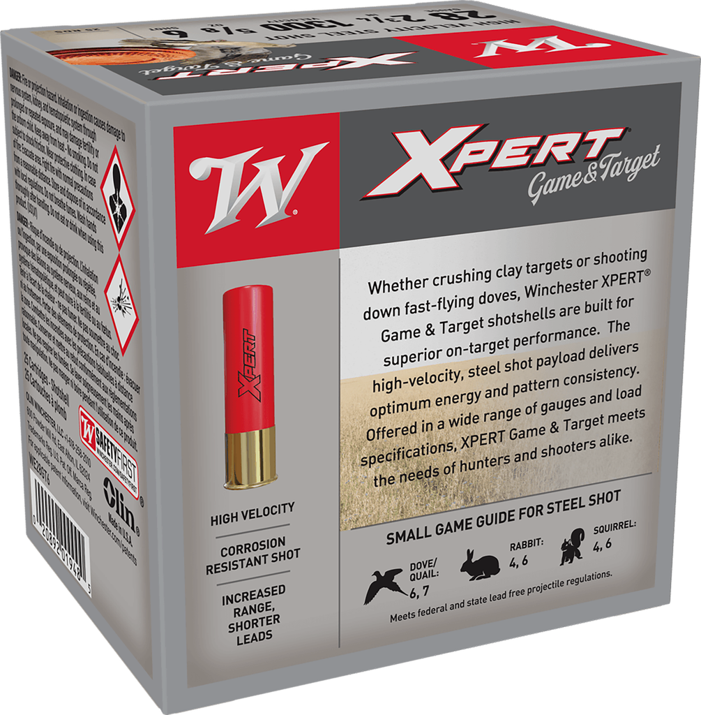 WINCHESTER WE28GT6 SUPER X XPERT HIGH VELOCITY 28 GA 2-3/4" 5/8OZ #5 25 RNDS (2)