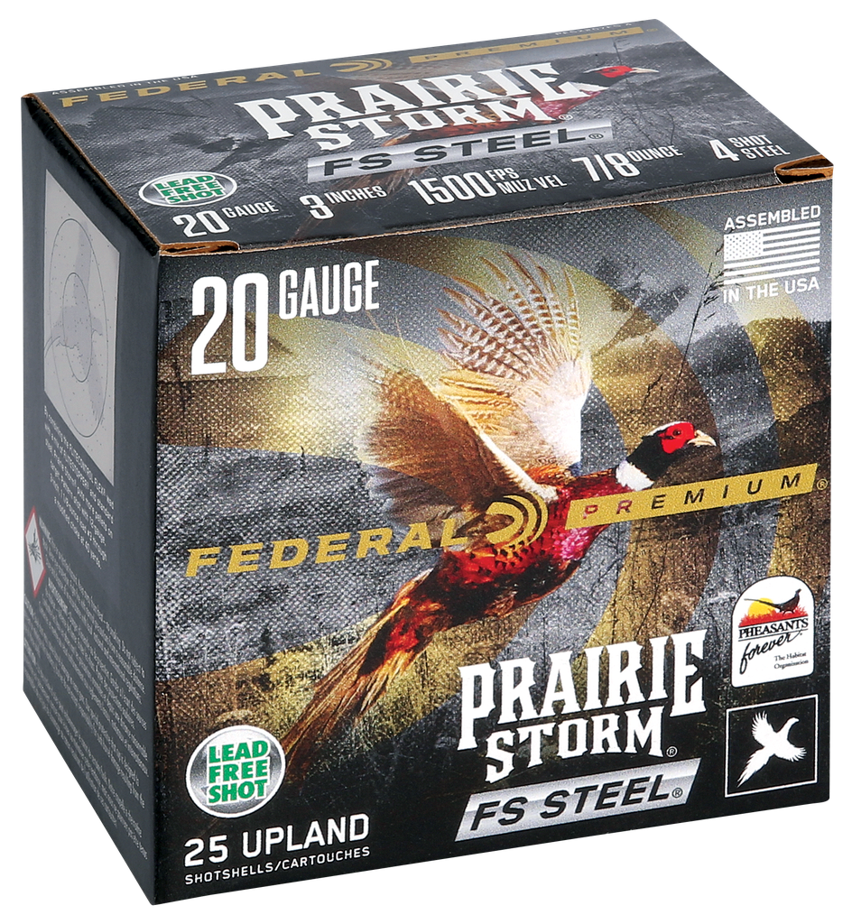FEDERAL PFSX207FS4 FS STEEL 20 GA 3" 7/8 OZ #4 25 RNDS (2)