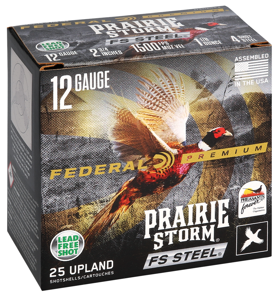 FEDERAL PFSX147FS4  FS STEEL 12 GA 2-3/4" 1-1/8OZ #4 25 RNDS (2)