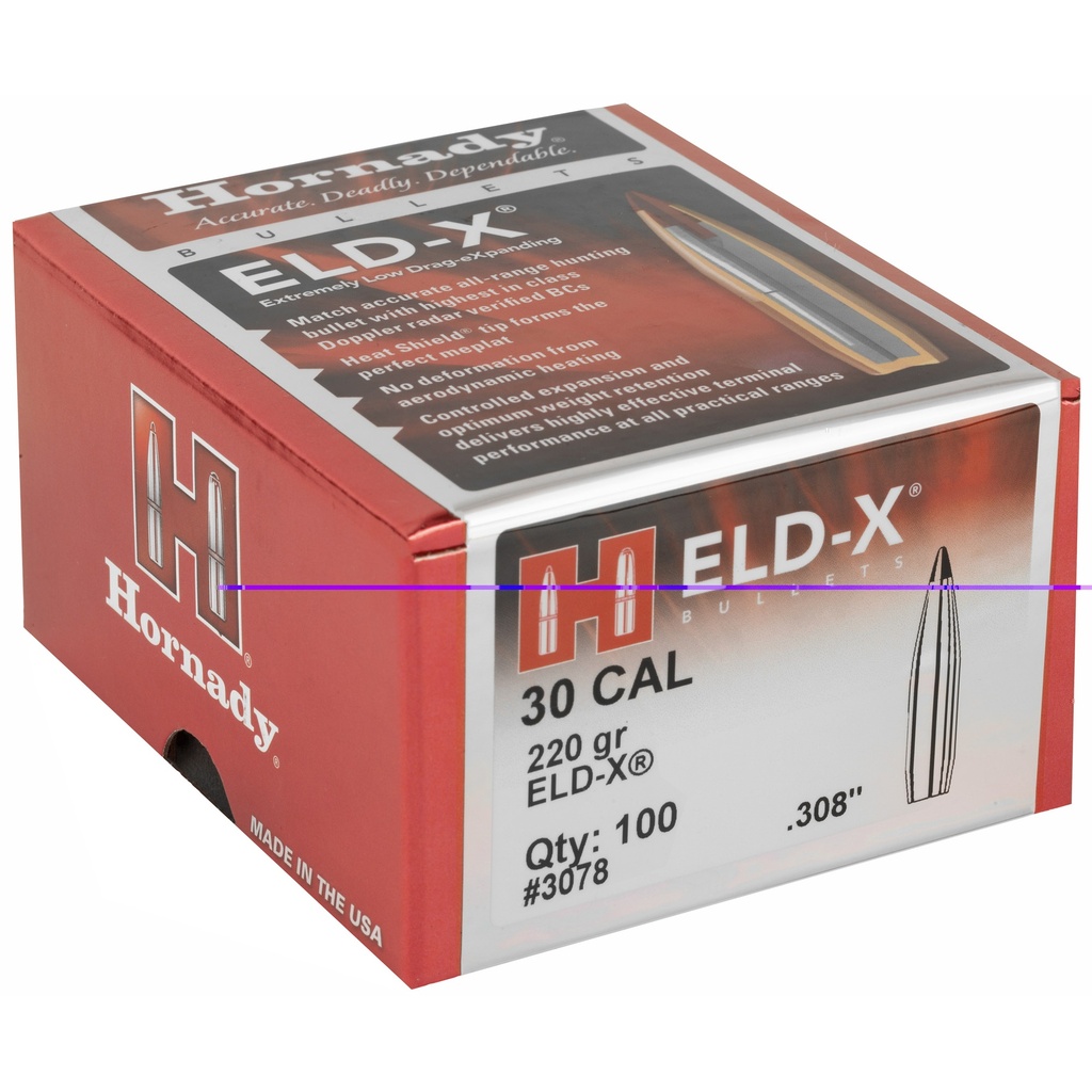 Hrndy Eld-x 30cal .308 220gr 100ct