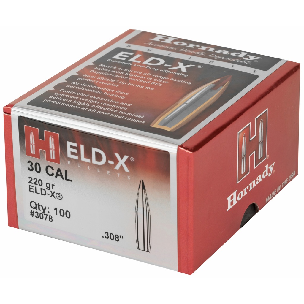 Hrndy Eld-x 30cal .308 220gr 100ct