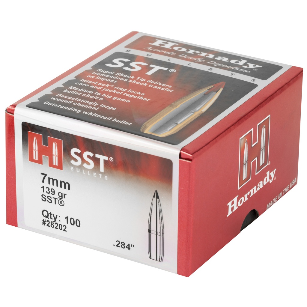 Hrndy Sst 7mm .284 139gr 100ct