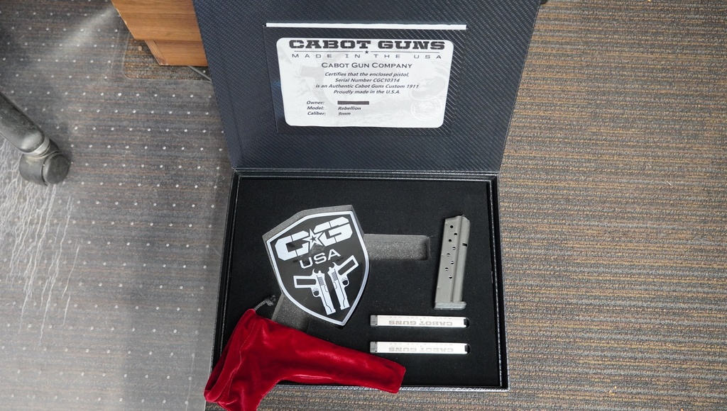 USED CABOT GUNS REBELLION 9MM 4" BBL 