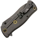 Browning 0468 River Stone Framelock Knife Black Handles 