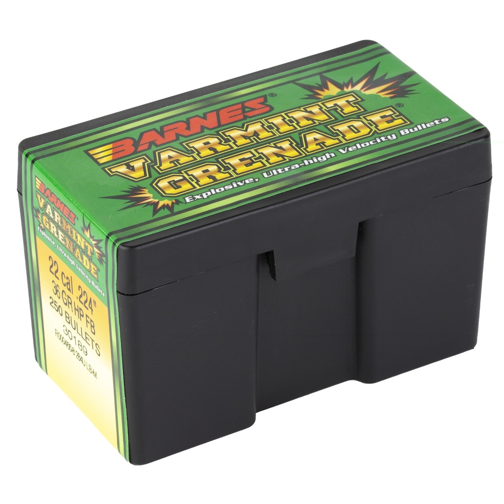 Barnes Varm Gren .224 36gr Fb 250ct