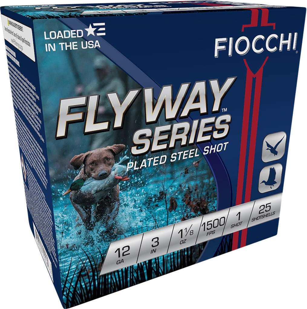 FIOCCHI 123ST1 FLYWAY 12 GAUGE 3" 1 1/8OZ 1 SHOT 25 RNDS
