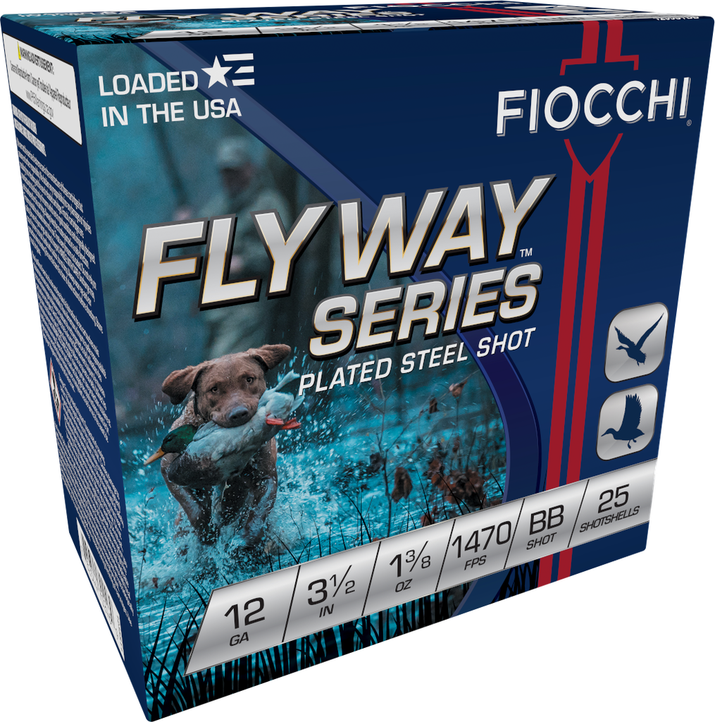 FIOCCHI 1235STBB FLYWAY 12 GAUGE 3-1/2" 1 3/8OZ BBSHOT 25 RNDS