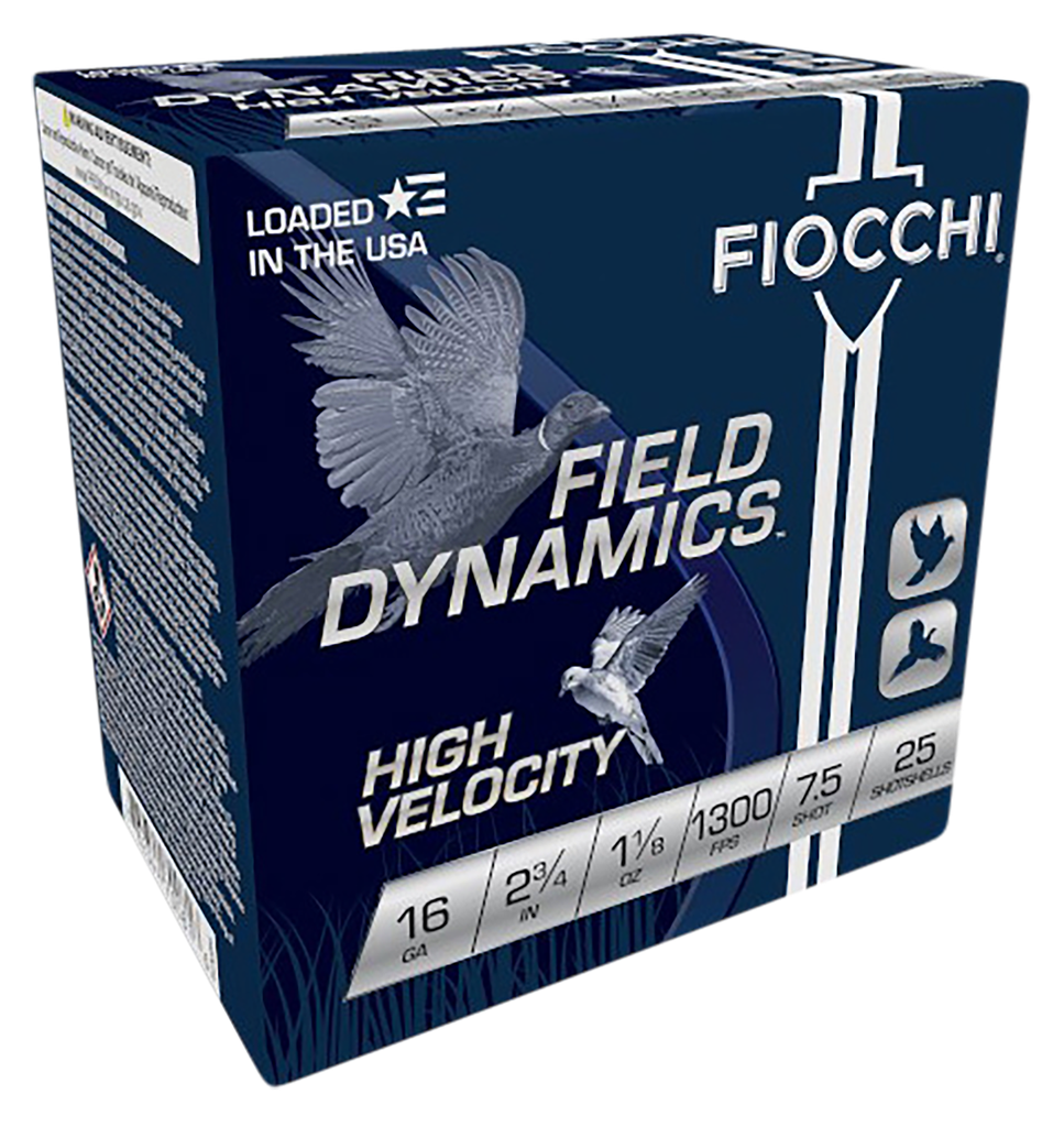 FIOCCHI 16HV75 FIELD DYNAMICS 16 GA  2 3/4"   7 SHOT  1 1/8" 25RD
