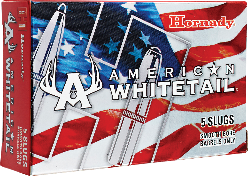 HORNADY 86234 AMERICAN WHITETAIL 12 GAUGE 2-3/4" 1 OZ RIFLED SLUG SHOT 5 RNDS