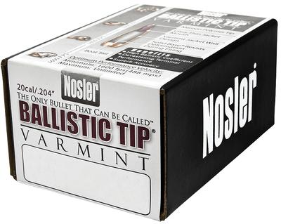 NOSLER 39573 20 CAL BALLISTIC TIP 32 GRAIN 250CNT
