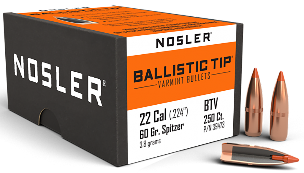 NOSLER 39473 BALLISTIC TIP 22CAL 60GR BALLISTIC TIP VARMINT 250/BOX