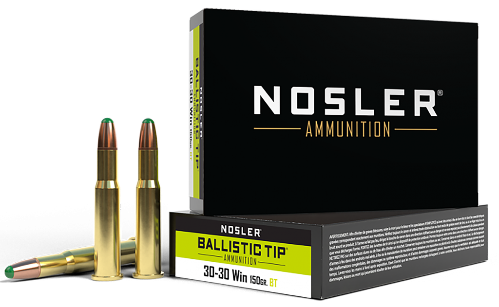 NOSLER 40065 BALLISTIC TIP 30-30 WIN 150 GRAIN ROUND NOSE BT 20 RNDS