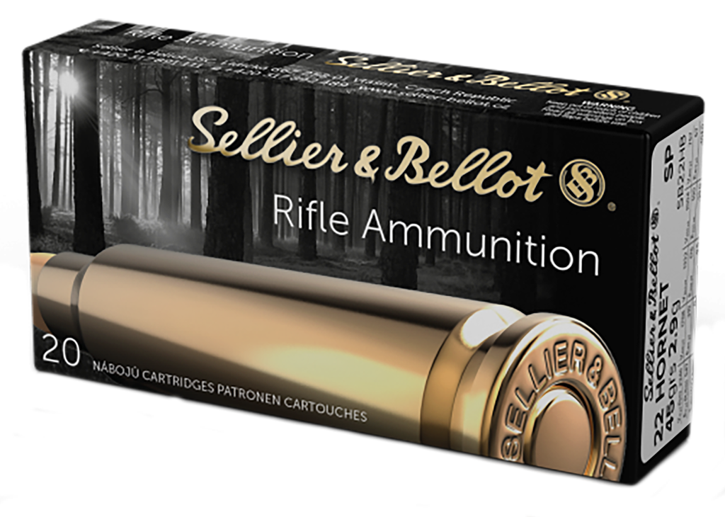 SELLIER & BELLOT SB22HB RIFLE 22 HORNET 45 GRAIN SOFT POINT 20 RNDS