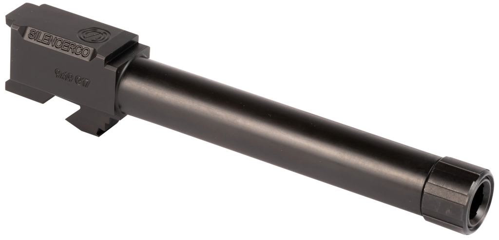 SILENCERCO AC864 THREADED BARREL FOR GLOCK 17 GEN 1-4 9MM 1/2X28