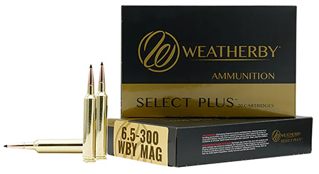 WEATHERBY F653130SCO SELECT PLUS 6.5-300 WBY MAG 130 GRAIN SWIFT SCIROCCO II 20 RNDS