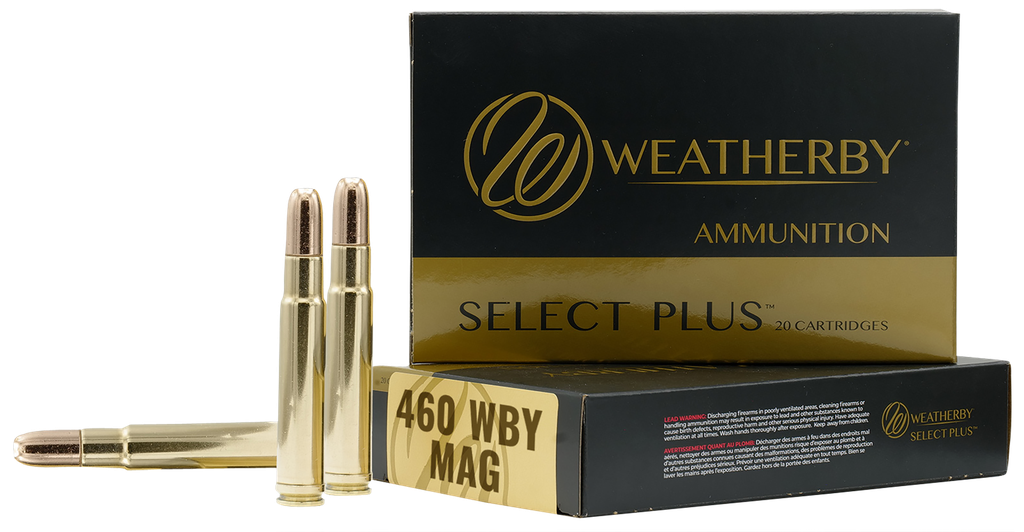 WEATHERBY SELECT PLUS, WTHBY B460450TSX   460WBY  450 BTS 20RNDS