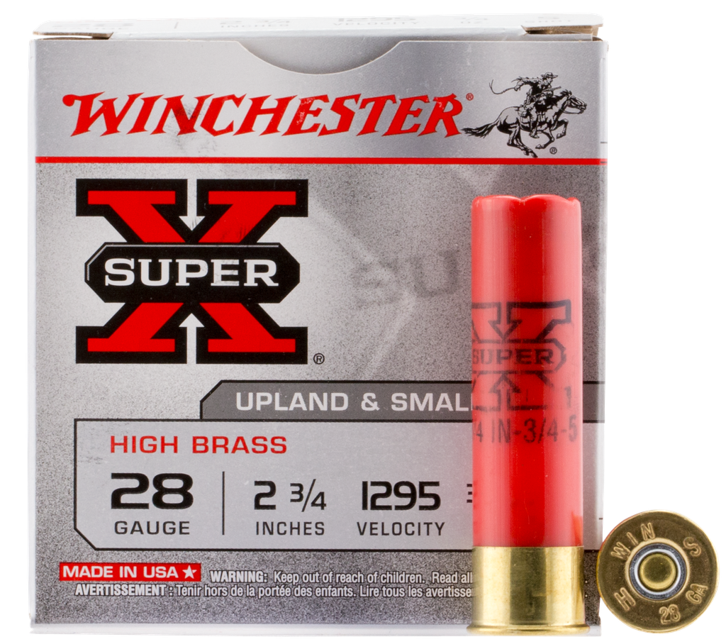 WINCHESTER X285 SUPER-X HEAVY GAME LOAD  28 GAUGE 2.75" 3/4OZ 5 SHOT 25 RNDS