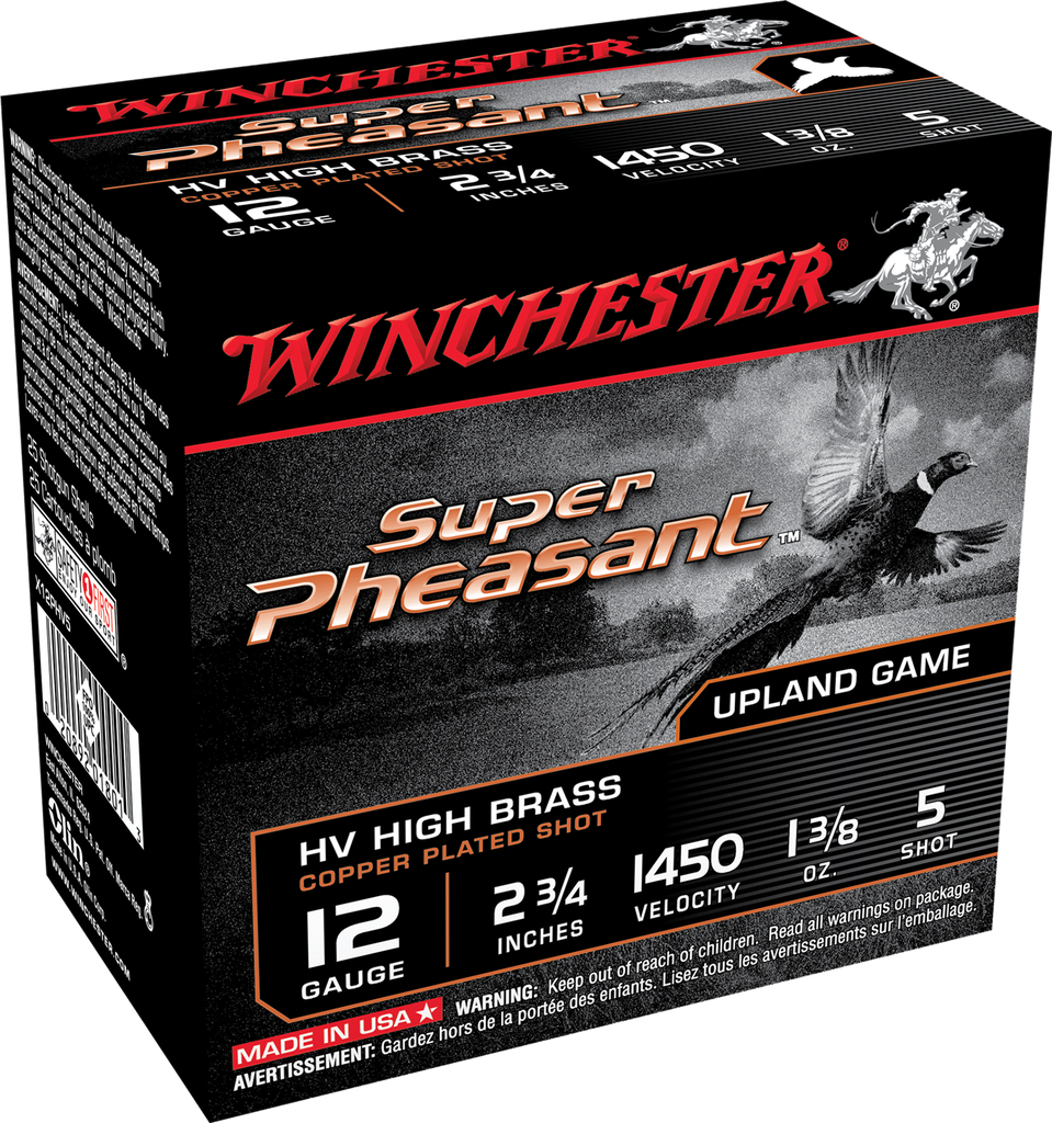 WINCHESTER X12PHV5 SUPER PHEASANT HV 12 GAUGE 2.75" 1-3/8OZ 5 SHOT 25 RNDS