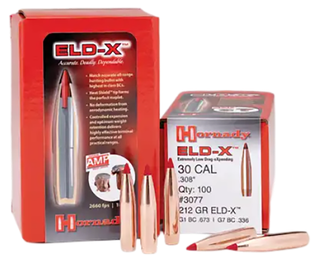 HORNADY 2841 ELD-X 7MM .284 175 GRAIN EXTREMELY LOW DRAG 100 CNT