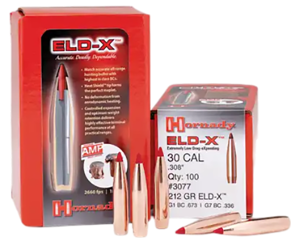 HORNADY 3078 ELD-X 30 CAL .308 220 GRAIN EXTREMELY LOW DRAG EXPANDING 100 CNT 