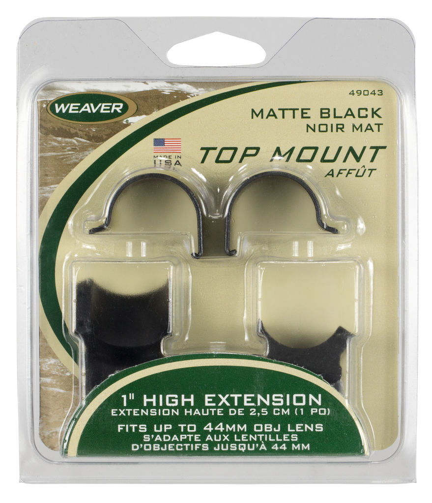 WEAVER TOP MOUNT EXT RNGS 1" MATTE