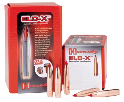 HORNADY 2635 ELD-X 6.5MM .264 143 GR EXTREMELY LOW DRAG EXPANDING 100 CNT