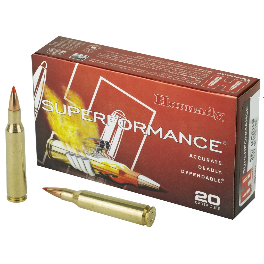 HORNADY 8132 SUPERFORMANCE 250 SAVAGE 100 GR SP INTERLOCK 20 RNDS