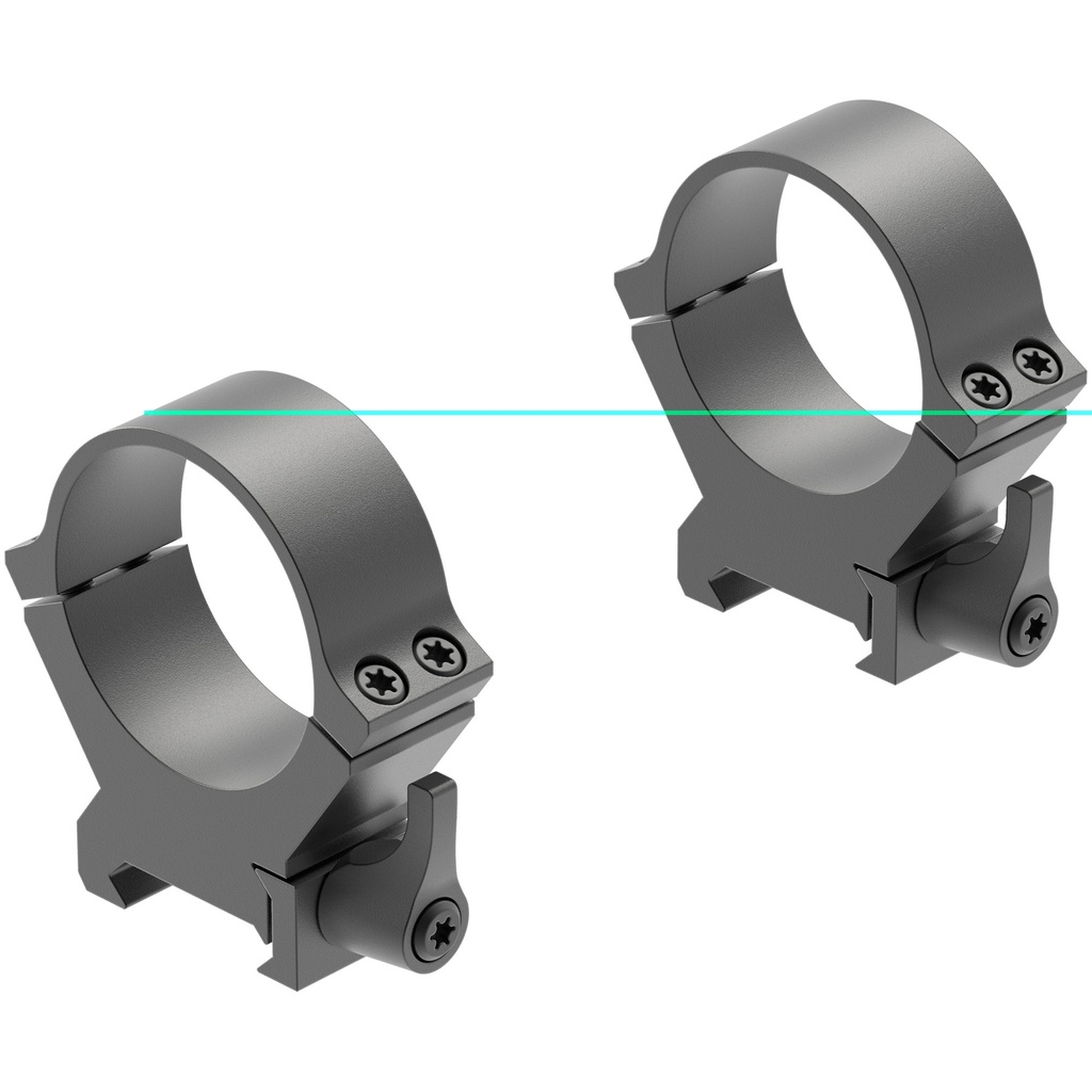 LEUPOLD 174065 QRW2 RINGS LEUPOLD CROSS SLOT BASE 1" LOW BLACK MATTE