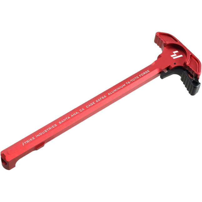 STRIKE INDUSTRIES AR CHARGING HANDLE WITH EXTENDED LATCH RED SI-ARCH-EL-RED