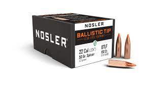 NOSLER 22CAL BALLISTIC TIP LEAD FREE 50GR